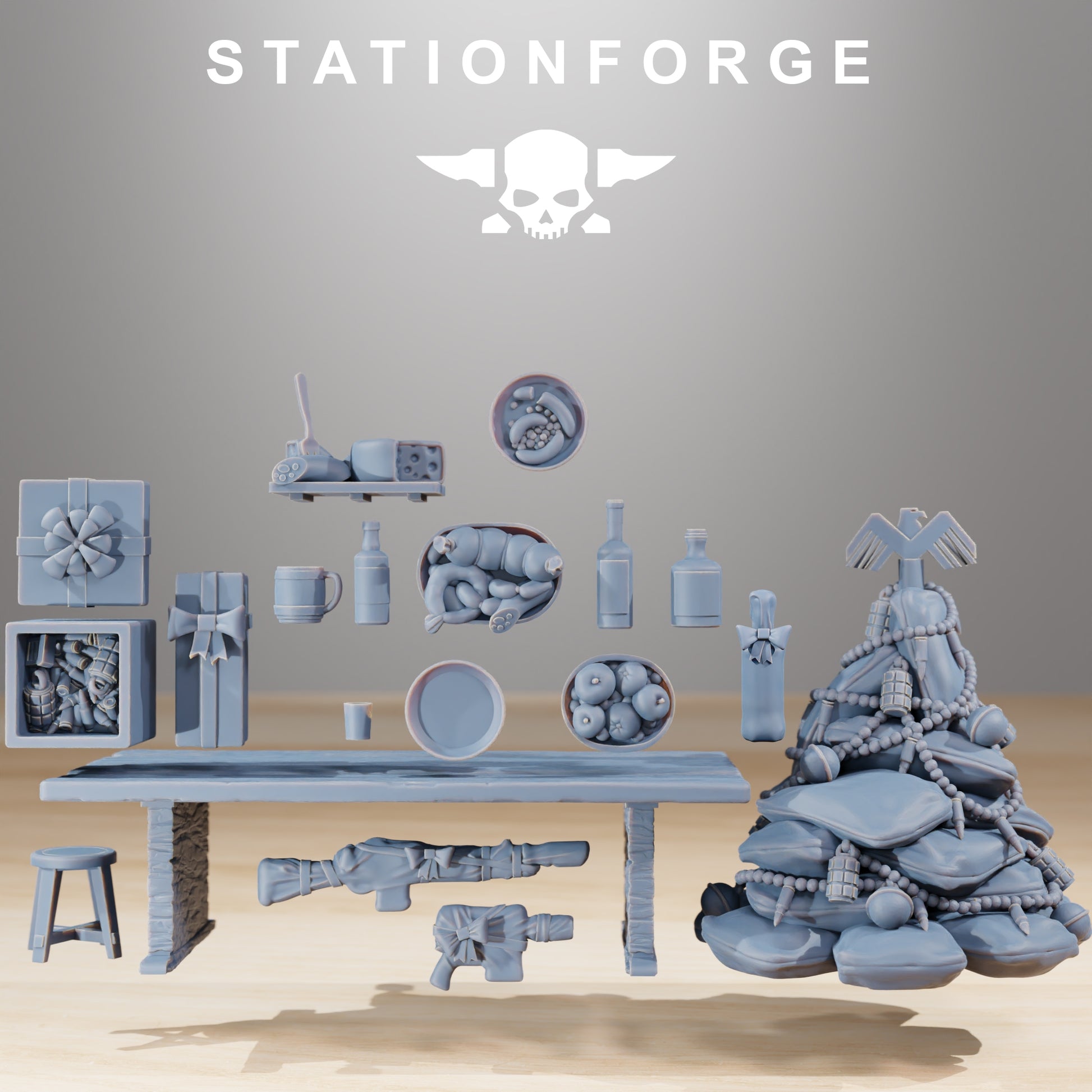 Product photo 28mm tabletop minis Stationforge: Holiday Feast