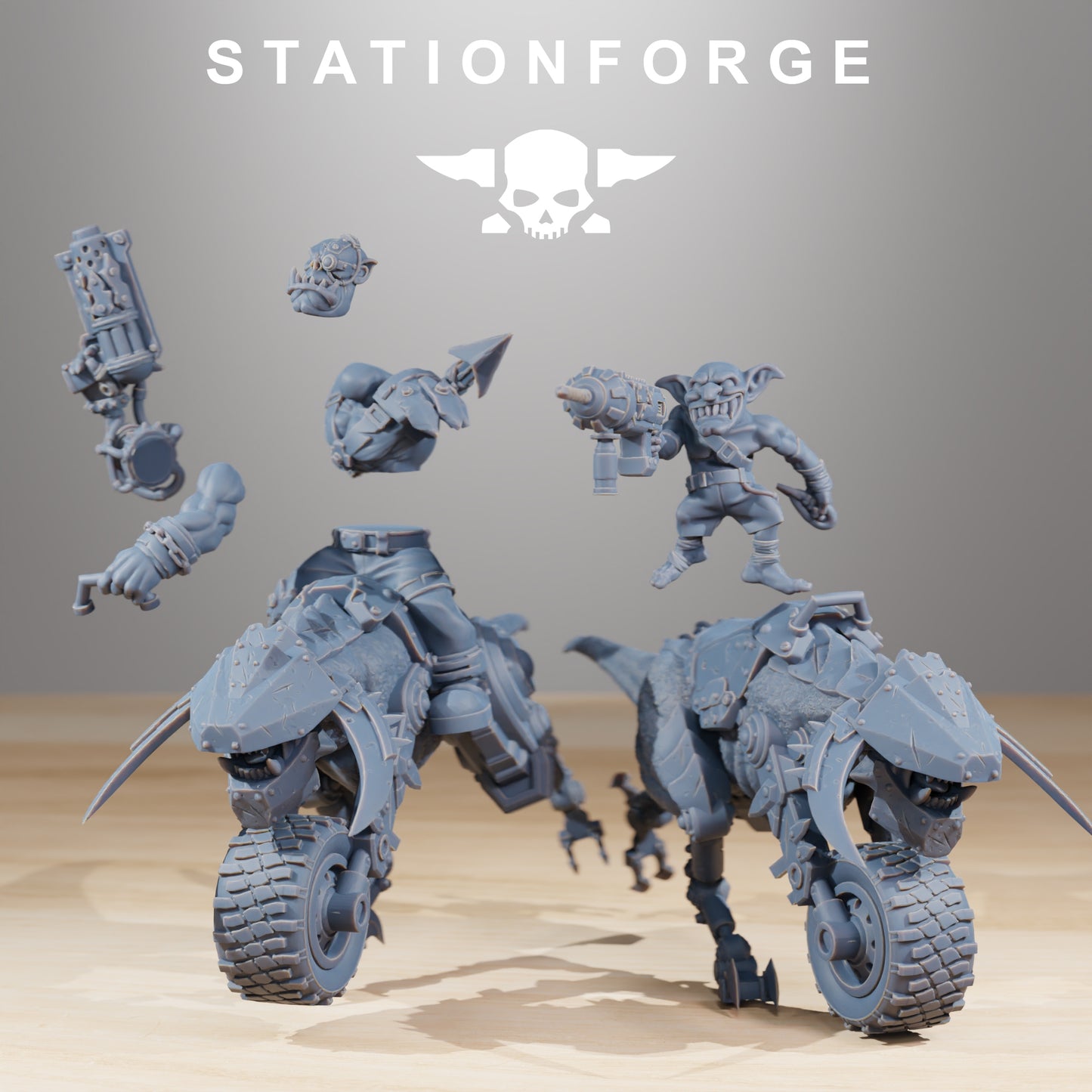 Product photo 28mm tabletop minis Stationforge: Beast Riders