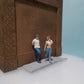 Product photo diorama and model building miniature figure: Spectator set, 60 figures 1:87 - H0 / 1:72 - 25mm