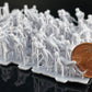 Product photo diorama and model building miniature figure: Spectator set, 60 figures 1:87 - H0 / 1:72 - 25mm