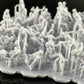 Product photo diorama and model building miniature figure: Spectator set, 60 figures 1:87 - H0 / 1:72 - 25mm
