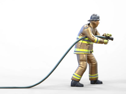 Product photo diorama and model building miniature figure: firefighter 1