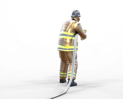 Product photo diorama and model building miniature figure: firefighter 1