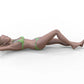 Product photo diorama and model building miniature figure: Woman at the beach 3