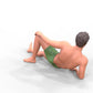 Product photo diorama and model building miniature figure: Man at the beach 1