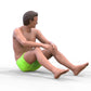 Product photo diorama and model building miniature figure: Man at the beach 2