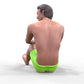 Product photo diorama and model building miniature figure: Man at the beach 2