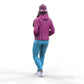 Product photo diorama and model building miniature figure: Woman with hoodie | Hip Hopper