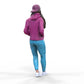 Product photo diorama and model building miniature figure: Woman with hoodie | Hip Hopper