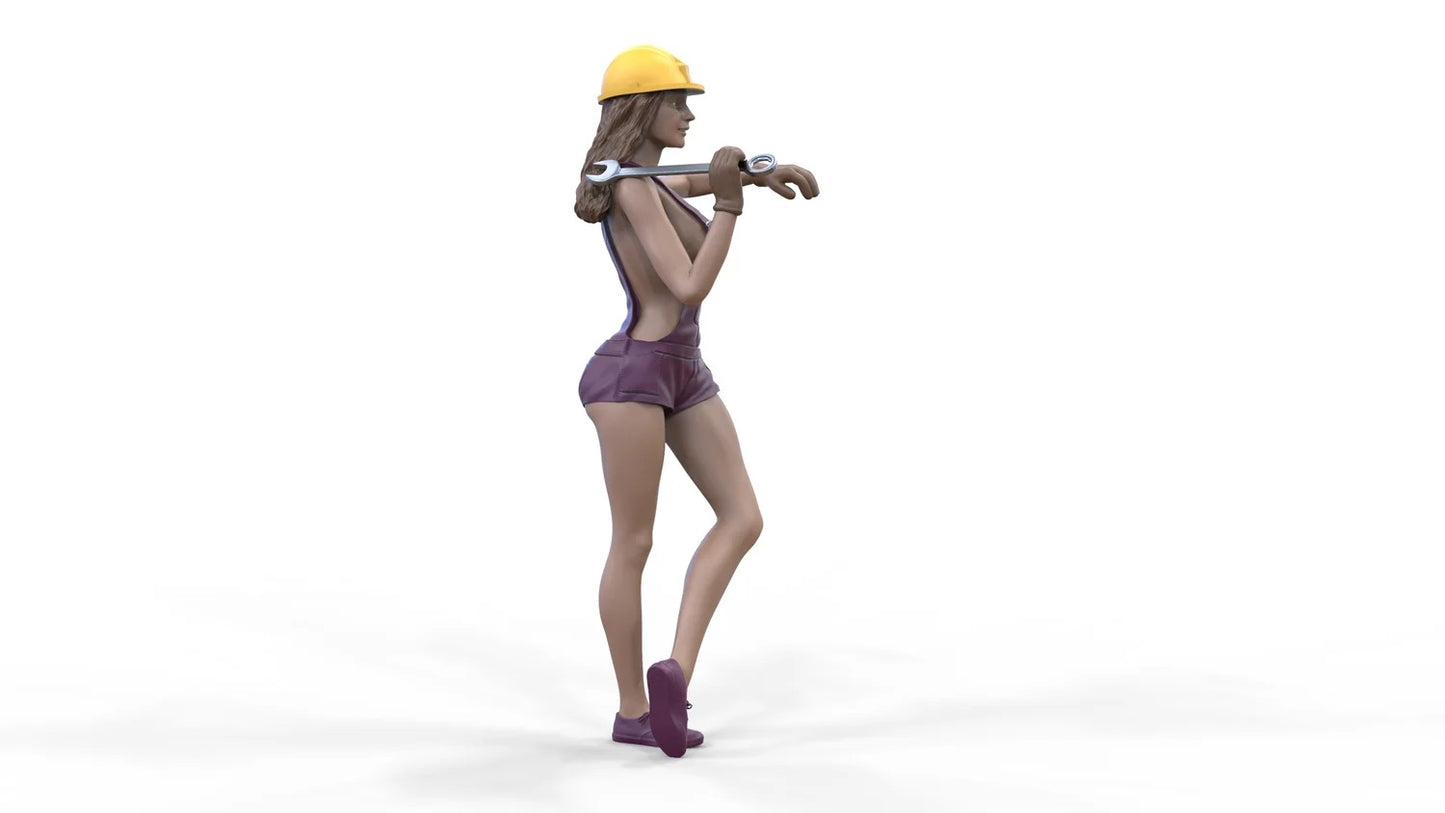 Product photo diorama and model building miniature figure: Mechanic 2