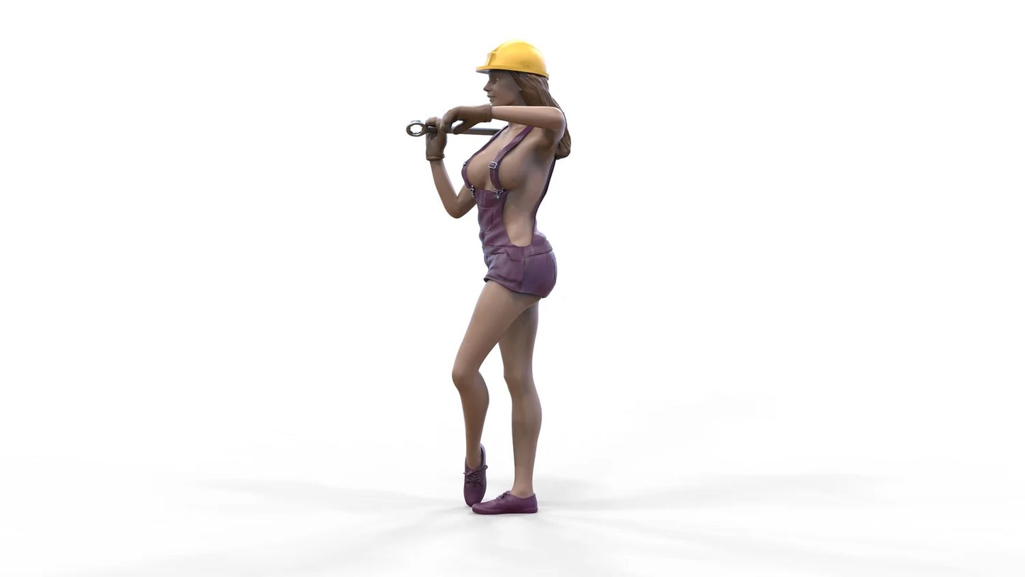 Product photo diorama and model building miniature figure: Mechanic 2