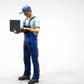 Product photo diorama and model building miniature figure: Mechanic Set 2, 8 figures